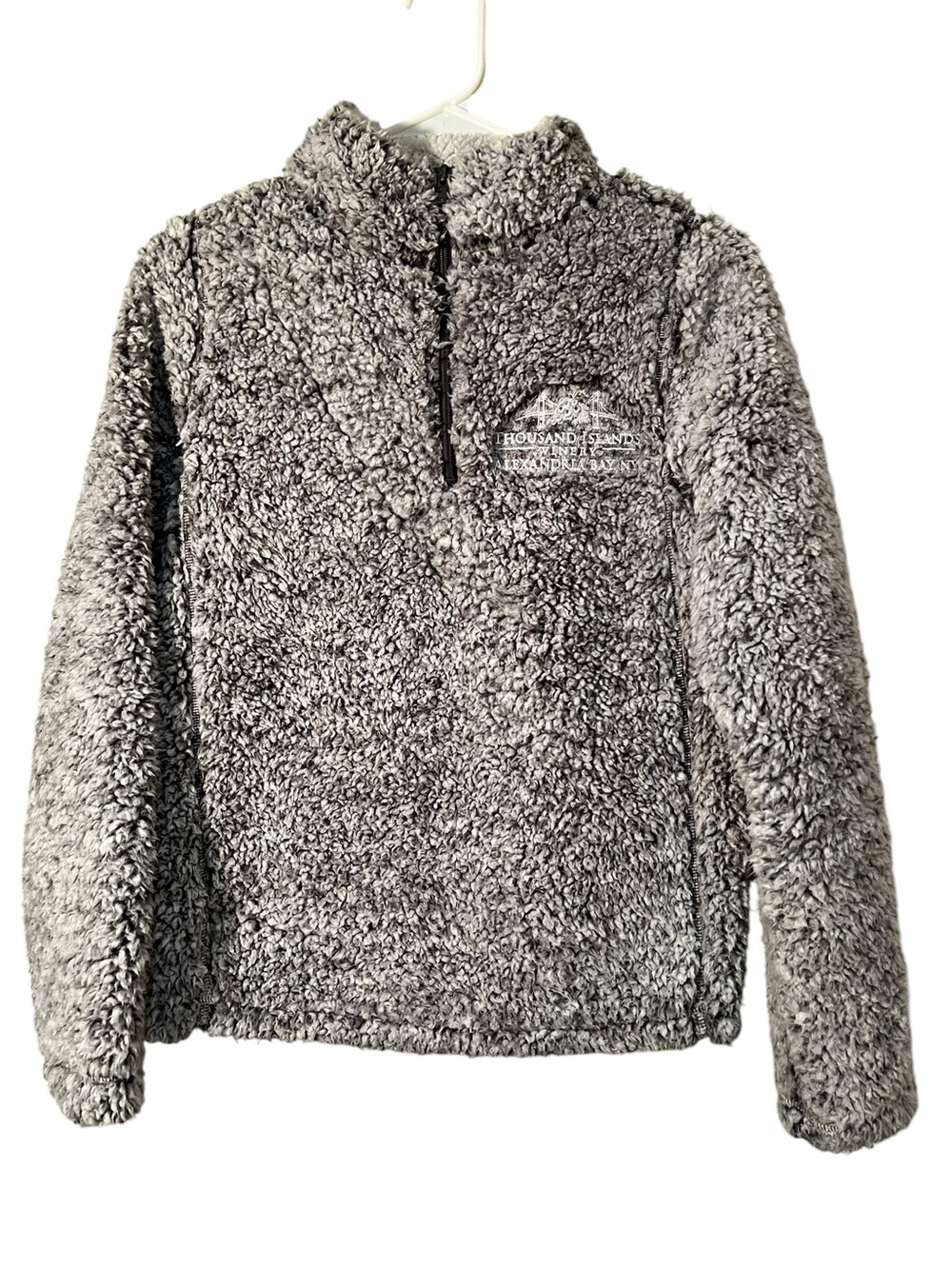 MV Sport Womens Size Small Sherpa Sweatshirt Quarter Zip Thousand Islands Winery